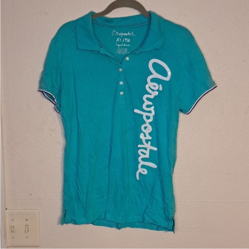 Aeropostale Blue Polo Shirt